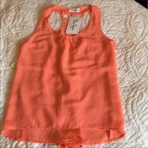 Boutique BLUETIQUE sheer coral tank